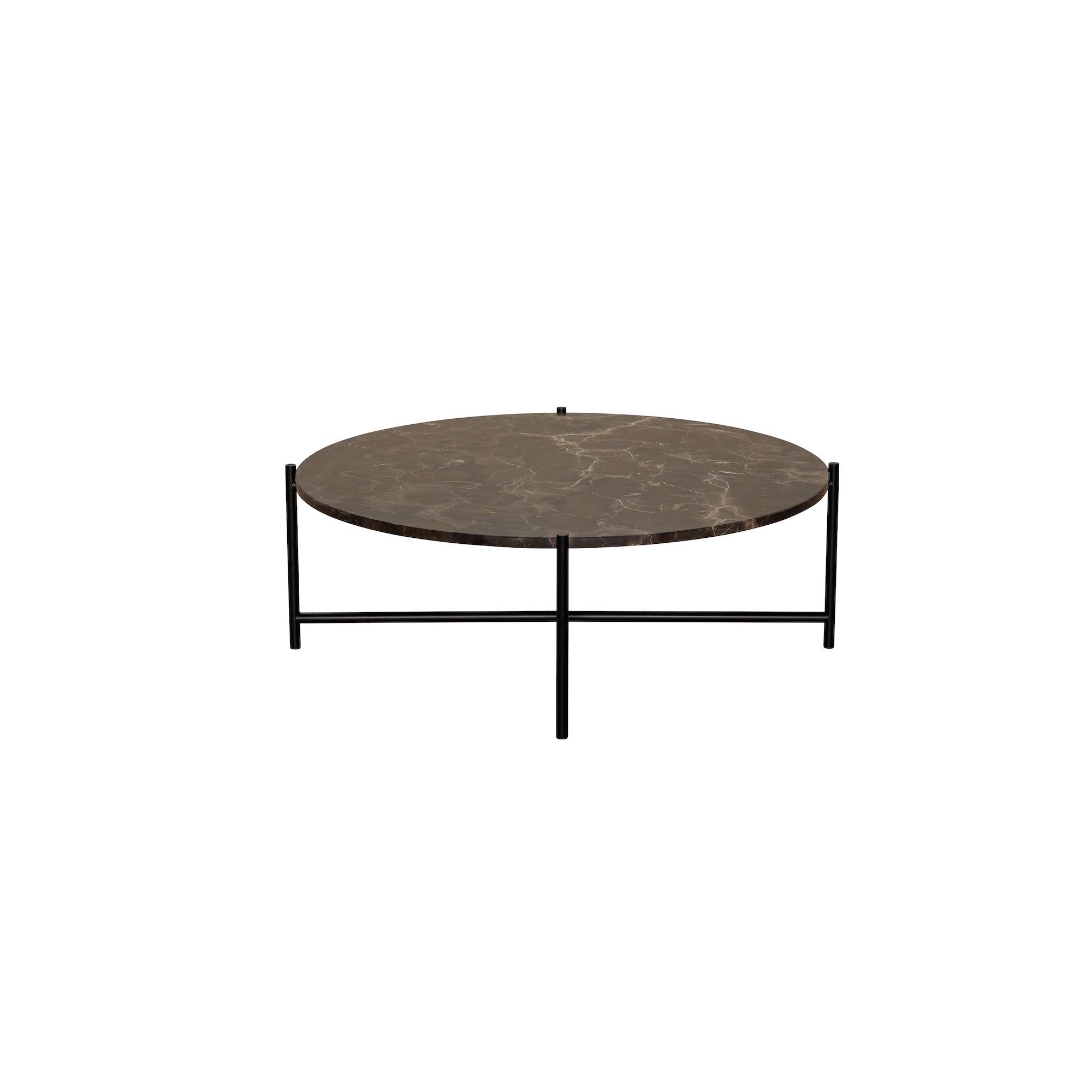 Round Coffee Table 90 - Black Frame